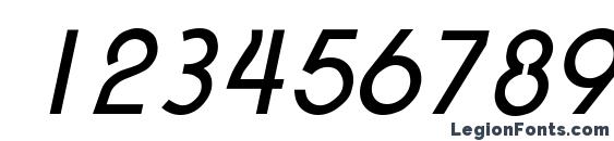 Expressa Italic Font, Number Fonts