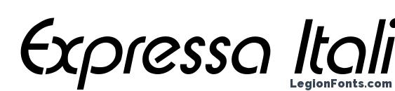 Expressa Italic font, free Expressa Italic font, preview Expressa Italic font