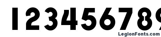 ExpressaSerial Xbold Regular Font, Number Fonts