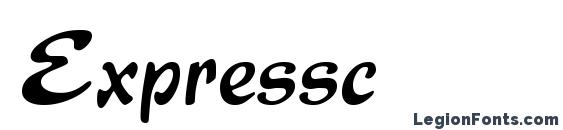 шрифт Expressc, бесплатный шрифт Expressc, предварительный просмотр шрифта Expressc
