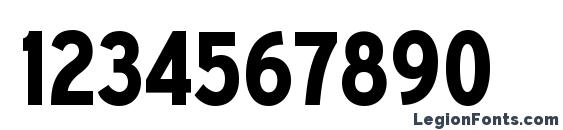 ExpresswayCd Bold Font, Number Fonts