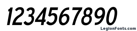 ExpresswayCd Italic Font, Number Fonts