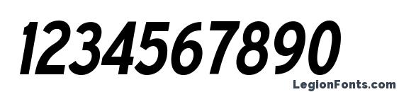 ExpresswayCdSb Italic Font, Number Fonts
