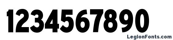 ExpresswayCdXb Regular Font, Number Fonts