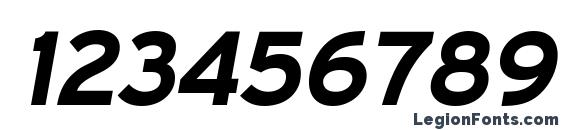 ExpresswayRg BoldItalic Font, Number Fonts