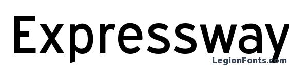 ExpresswayRg Regular Font, Modern Fonts