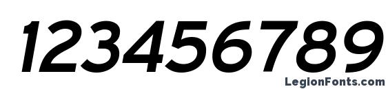 ExpresswaySb Italic Font, Number Fonts