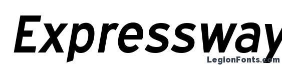 ExpresswaySb Italic font, free ExpresswaySb Italic font, preview ExpresswaySb Italic font