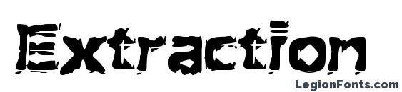 Extraction (BRK) font, free Extraction (BRK) font, preview Extraction (BRK) font