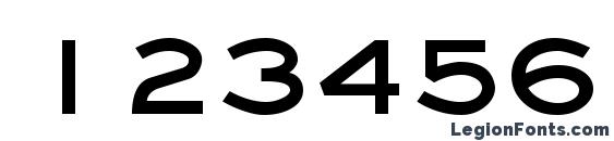 Eyechart Bold Font, Number Fonts