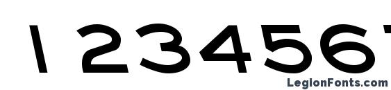 EyechartBackslant Bold Font, Number Fonts