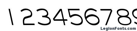 EyechartCondBS Regular Font, Number Fonts