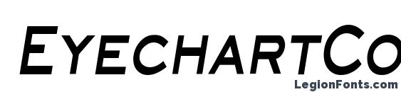 EyechartCondensed Bold Italic Font
