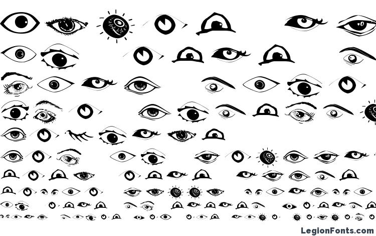 образцы шрифта Eyes, образец шрифта Eyes, пример написания шрифта Eyes, просмотр шрифта Eyes, предосмотр шрифта Eyes, шрифт Eyes