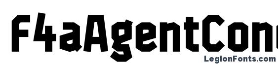 F4aAgentCondBold Font, Modern Fonts