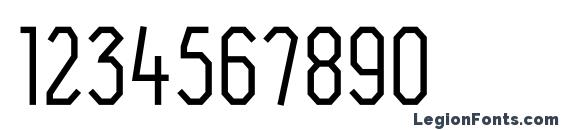 F4aAgentCondBook Font, Number Fonts