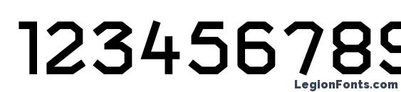 F4aAgentDemi Font, Number Fonts