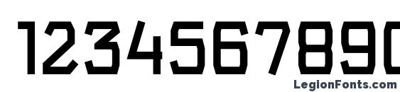 F4aAgentRigidDemi Font, Number Fonts
