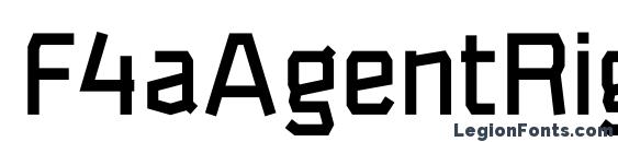 F4aAgentRigidDemi font, free F4aAgentRigidDemi font, preview F4aAgentRigidDemi font
