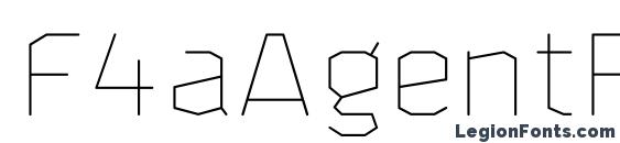 F4aAgentRoundedThin Font
