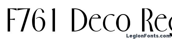 шрифт F761 Deco Regular, бесплатный шрифт F761 Deco Regular, предварительный просмотр шрифта F761 Deco Regular