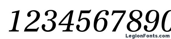 F820 Roman Italic Font, Number Fonts