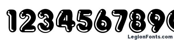F821 Deco Regular Font, Number Fonts