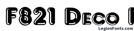 шрифт F821 Deco Regular, бесплатный шрифт F821 Deco Regular, предварительный просмотр шрифта F821 Deco Regular