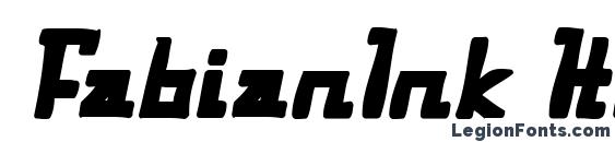 FabianInk Italic font, free FabianInk Italic font, preview FabianInk Italic font