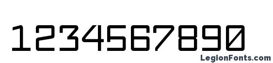 Fabryka 4F Medium Font, Number Fonts
