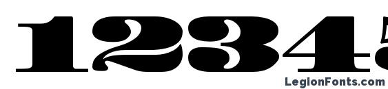 Facade SSi Black Font, Number Fonts