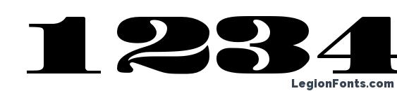 Facadessk regular Font, Number Fonts