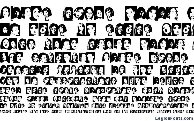 specimens Faces female font, sample Faces female font, an example of writing Faces female font, review Faces female font, preview Faces female font, Faces female font