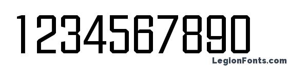 Facet Regular Font, Number Fonts