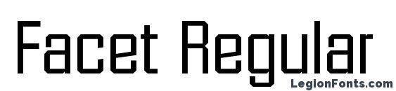 Facet Regular font, free Facet Regular font, preview Facet Regular font
