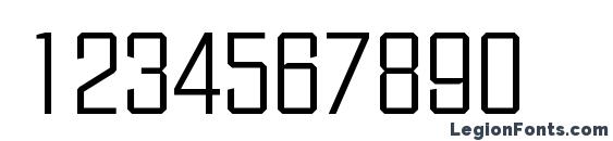 FacetLight Regular Font, Number Fonts