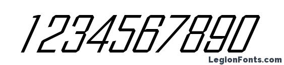 FacetLight XXitalic Regular Font, Number Fonts