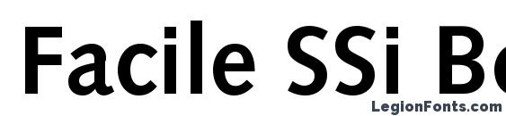 Facile SSi Bold font, free Facile SSi Bold font, preview Facile SSi Bold font