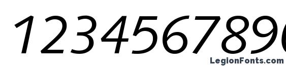 Facile SSi Italic Font, Number Fonts