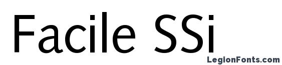 Facile SSi font, free Facile SSi font, preview Facile SSi font