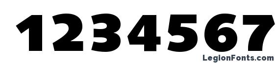 Facileblackssk bold Font, Number Fonts