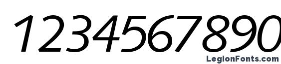 Facilessk italic Font, Number Fonts