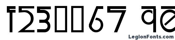 FailedFont 1 Linemorph Font, Number Fonts