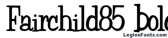 Fairchild85 bold Font, Cute Fonts