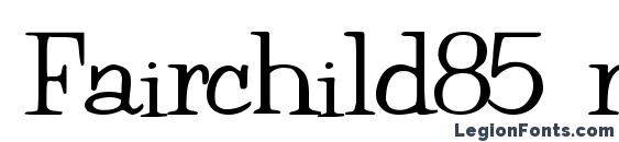 Fairchild85 regular ttext Font