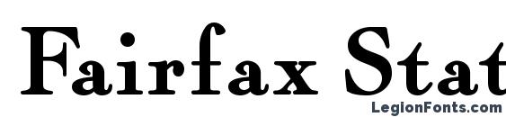 Шрифт Fairfax Station NF