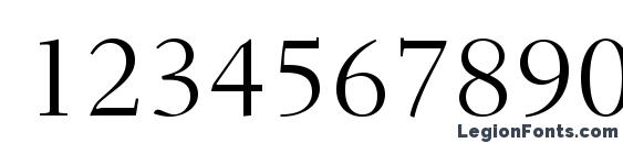 Fairfield LT 45 Light Font, Number Fonts