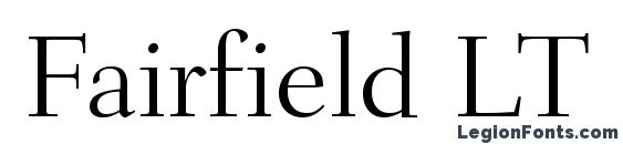 Fairfield LT 45 Light Font