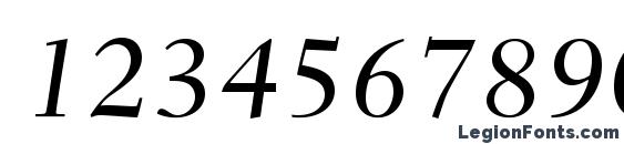 FairfieldLTStd MediumItalic Font, Number Fonts