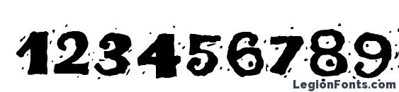 Fajita mild regular Font, Number Fonts